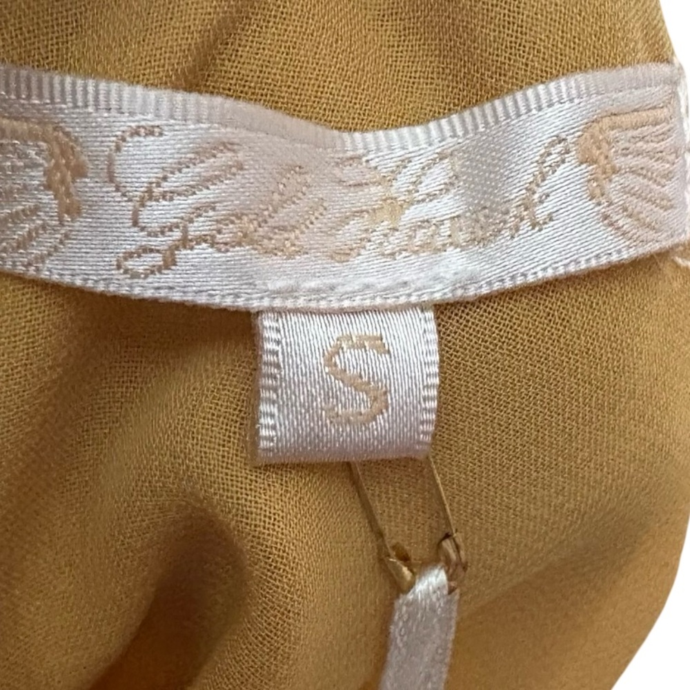 NWT Goldhawk Mustard Silk Dress - Picture 9 of 11